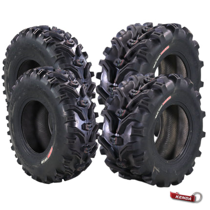 Kenda Bear Claw Front 27x9-12 & Rear 27x12-12 ATV, UTV or SXS Tires w/ Keychain