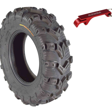 Kenda Bear Claw EVO  28x9-14 Front ATV/UTV Tire with Bottle Opener Keychain