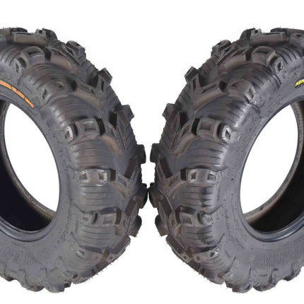 Kenda Bear Claw EVO 28x9-14 Front & 28x11-14 Rear ATV/UTV Tires Set with Bottle Opener Keychain