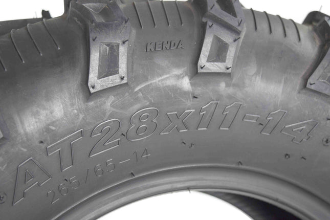 Kenda Bear Claw EVO  28x11-14 Rear ATV/UTV Tires 2 Pack with Bottle Opener Keychain