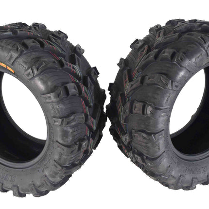 Kenda Bear Claw EVO 26x9-14 Front & 26x11-14 Rear ATV/UTV Tires Set with Bottle Opener Keychain