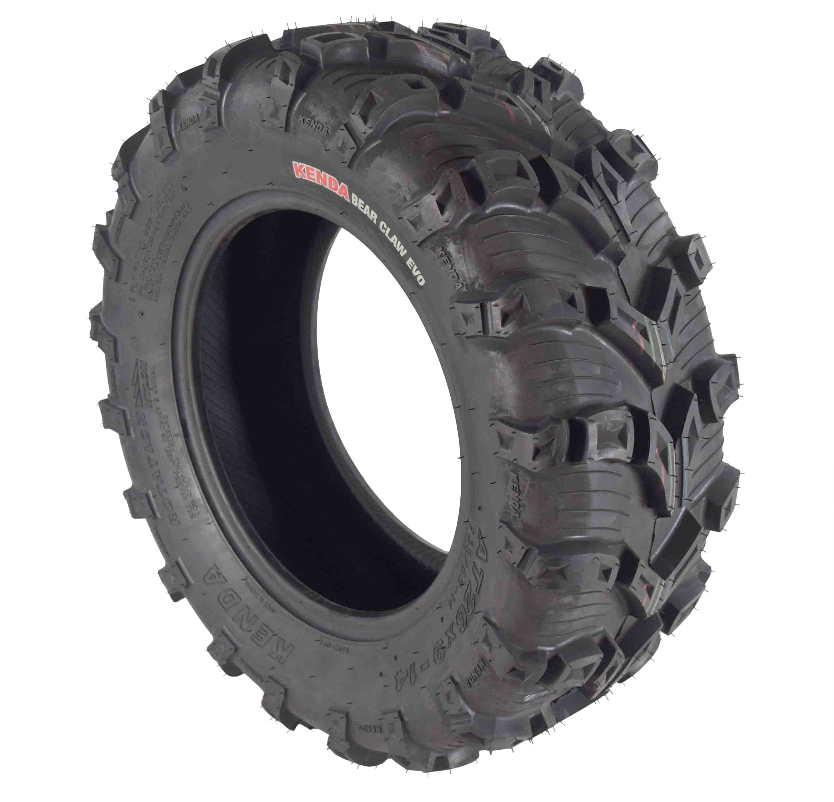 Kenda Bear Claw EVO  26x9-14 Front ATV/UTV Tires 2 Pack with Bottle Opener Keychain