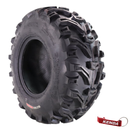 Kenda Bearclaw K299 - 27x11-12 Front Tire for All Terrain (ATV), UTV, and Side by Side (SxS) Vehicles - 6-Ply - Bear Claw 27x11x12 with Kenda Keychain