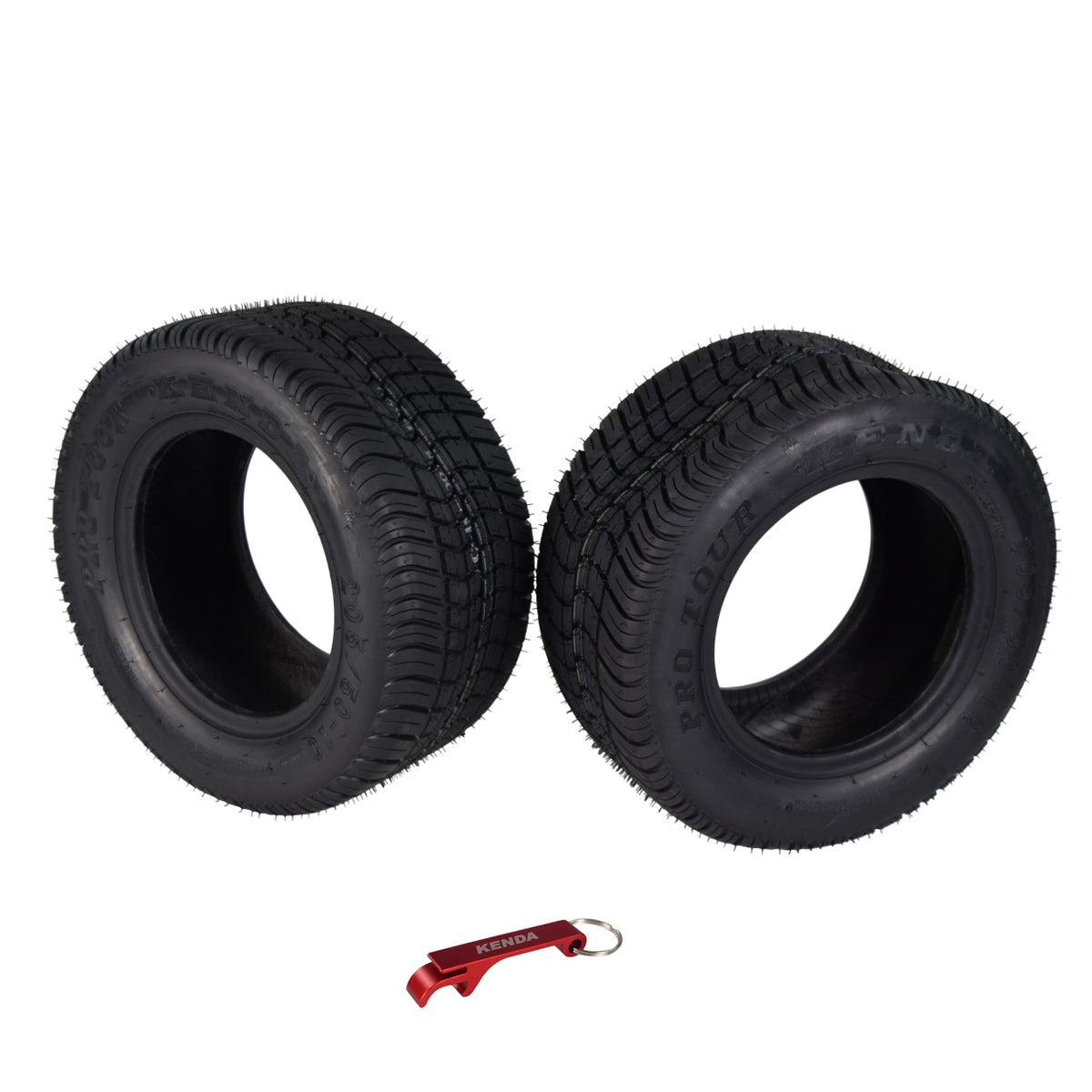 Kenda 277010N4 205/50-10 Pro Tour 4 Ply Tubeless Golf Cart Tires 2 Pack