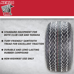 Kenda 277010N4 205/50-10 Pro Tour 4 Ply Tubeless Golf Cart Tires 2 Pack