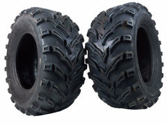 MASSFX 25x10-12 Rear Tires for ATV, UTV, & SxS-6-Ply w/ 1/2" Tread Depth (2-pk)