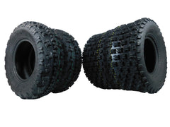 MASSFX 21x7-10 Front (2) & 20x10-9 Rear (2) Tires for ATV, UTV, & SxS (4-pk)