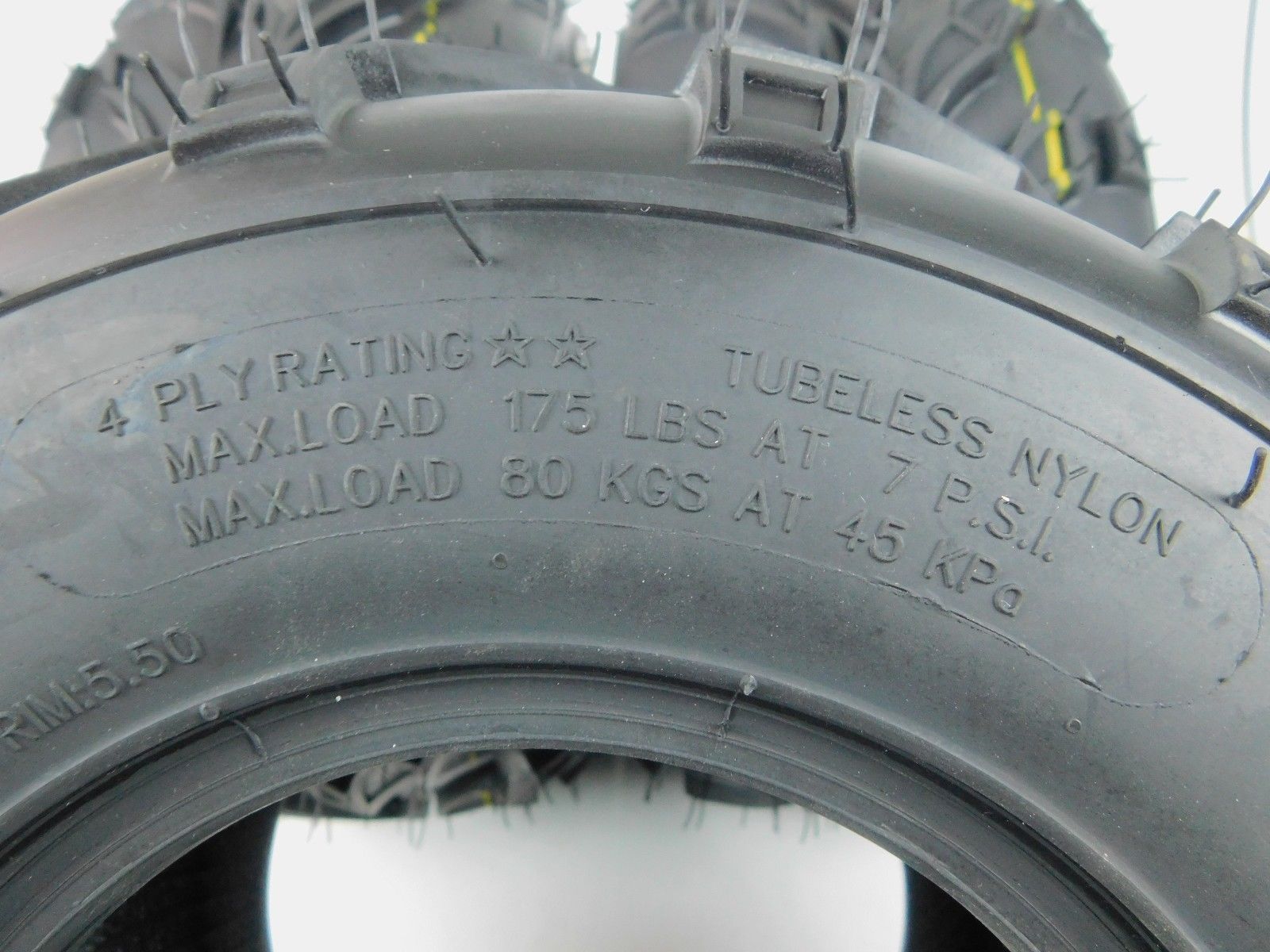 MASSFX Go Kart/ATV Tires 3 set 16x8-7 4Ply