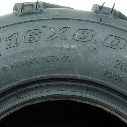 MASSFX Go Kart/ATV Tires 4 set 16x8-7 4Ply