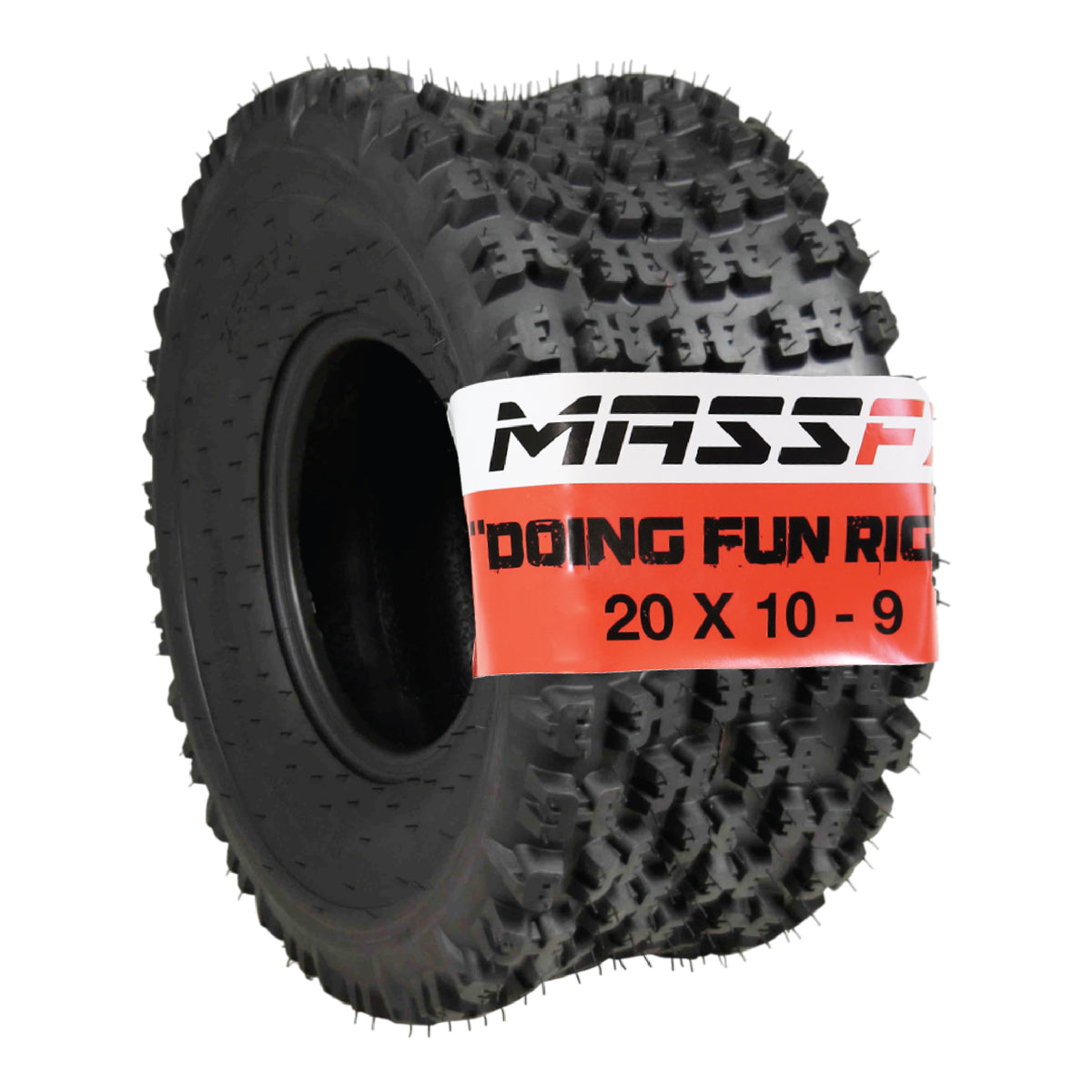 MASSFX 20x10-9 Rear Durable ATV Sport Tire 6 PLY 20x10x9