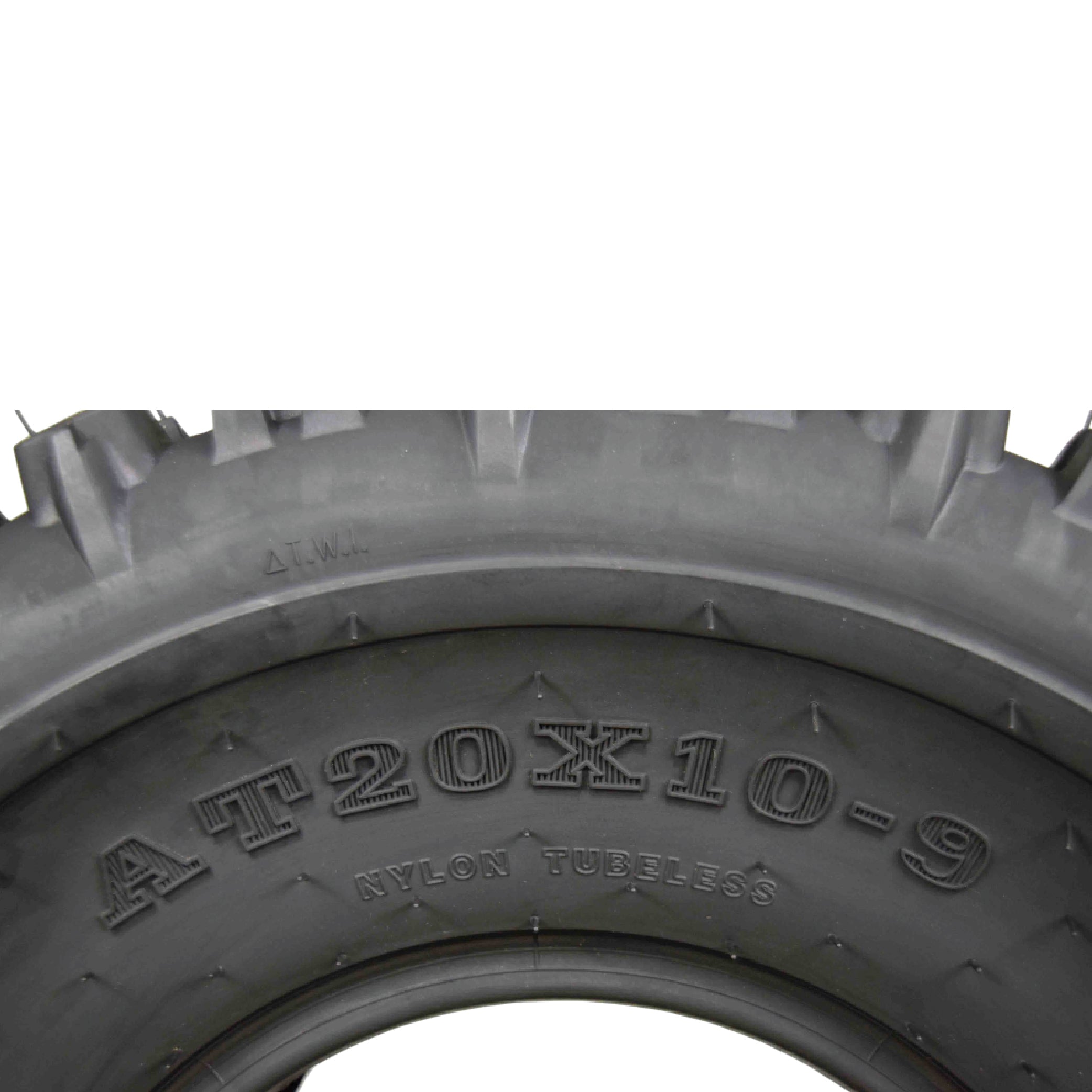 MASSFX 20x10-9 Rear Durable ATV Sport Tire 6 PLY 20x10x9