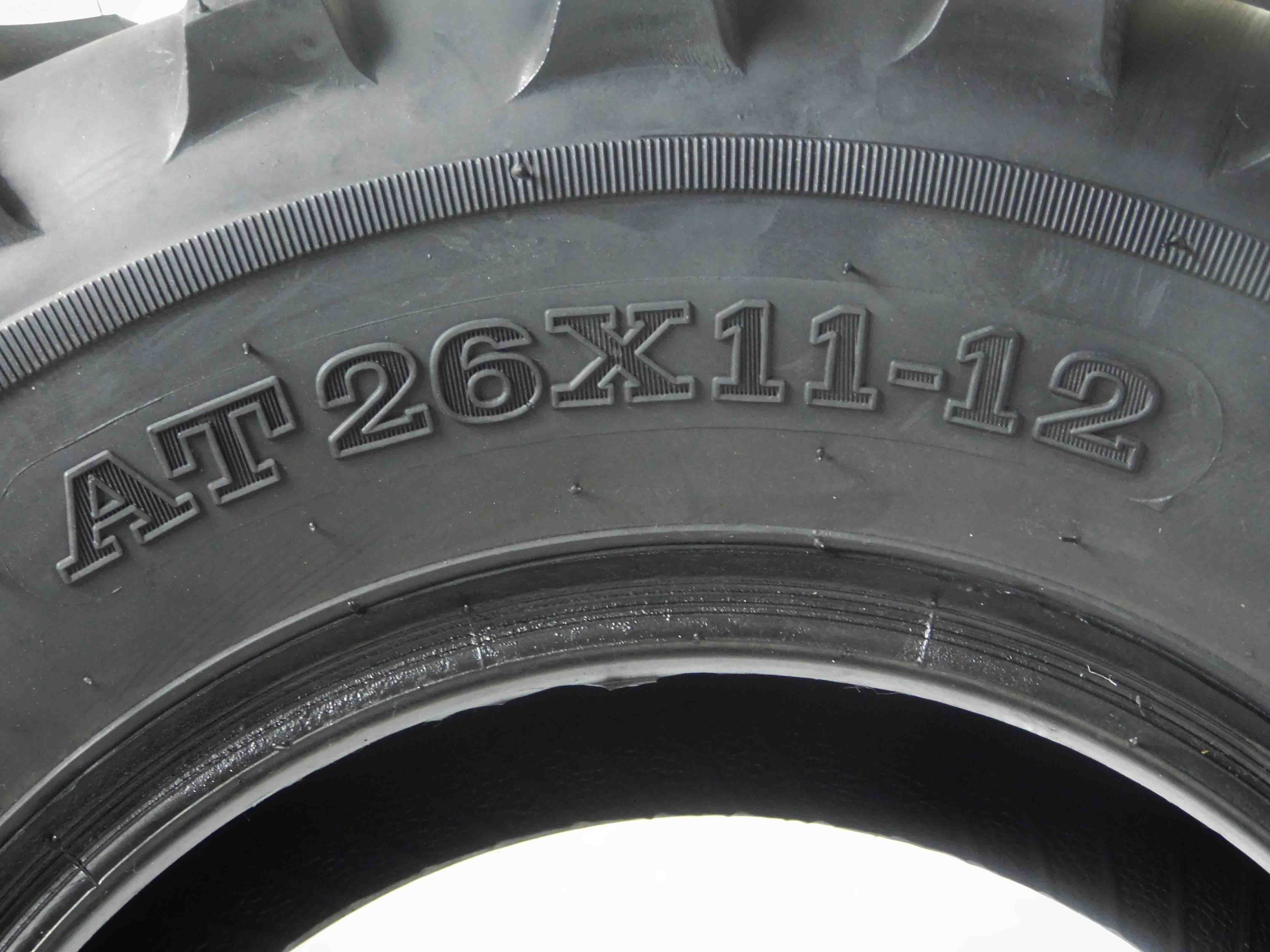 MASSFX 26x11-12 Rear Tires for ATV, UTV, & SxS-6-Ply w/ 1/2" Tread Depth (2-pk)