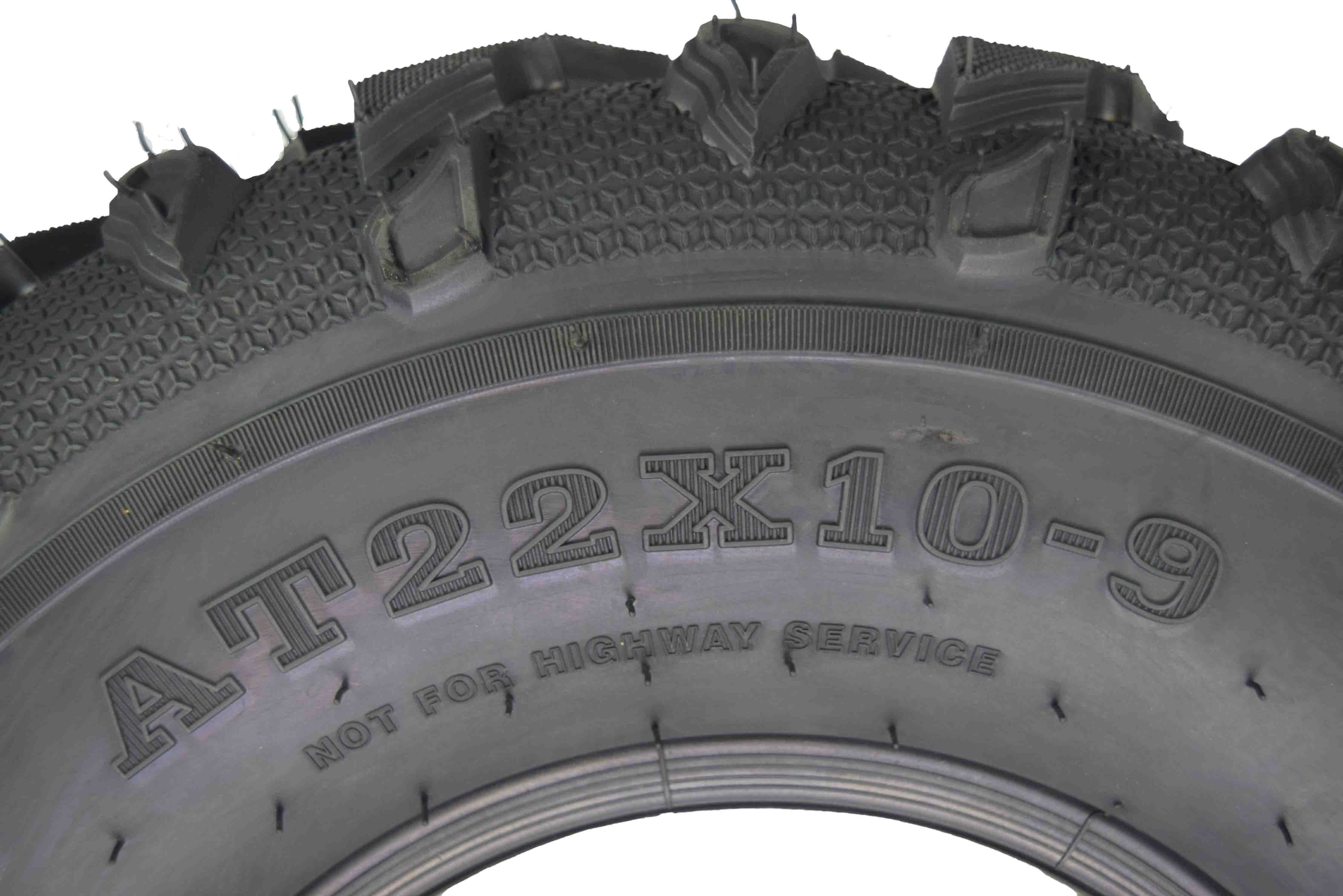 MASSFX Grinder 22x10-9 Rear Tire for ATV, UTV, & SxS on Soft/Hard Pack Ground