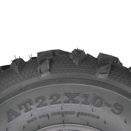 MASSFX Grinder 22x7-11 Front (2) & 22x10-9 Rear (2) Tires for ATV, UTV, & SxS