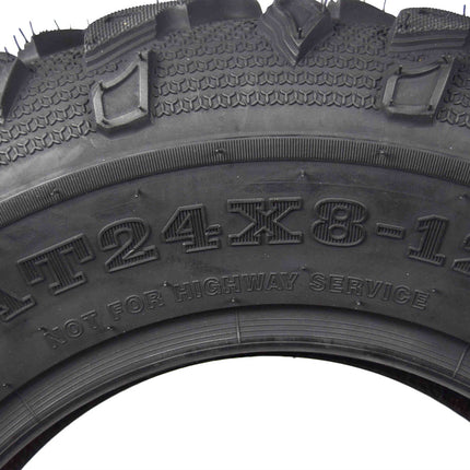 MASSFX Grinder Dual Compound ATV Tires 24x8-12 Front 24x10-11 Rear Set