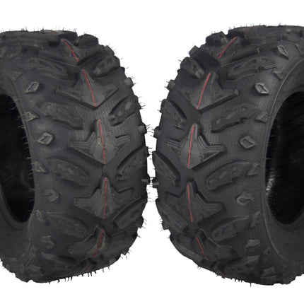 MASSFX Grinder 25x10-12 Rear Tires-ATV, UTV, & SxS on Soft/Hard Pack Ground 2 pk