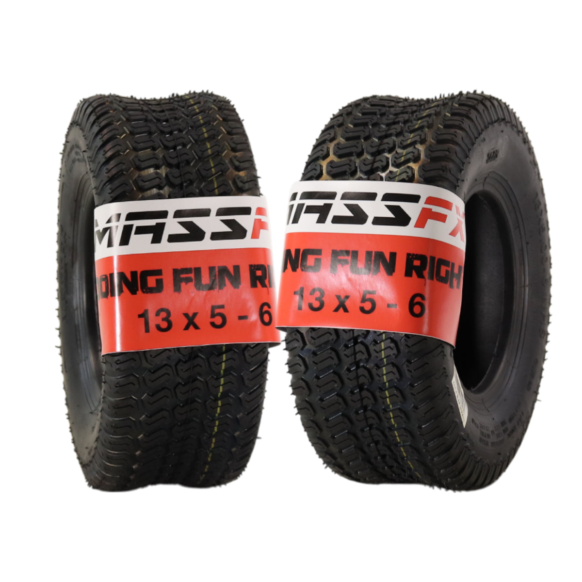MASSFX 13x5-6 Go-Kart Tires 4ply 2-Pack