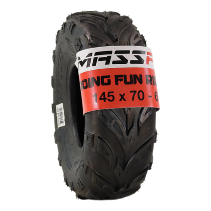 MASSFX Go Kart/ATV Tires 4 set 145x70-6 4Ply