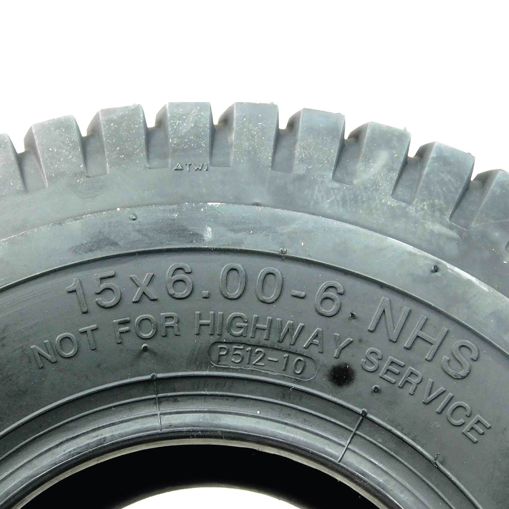 MASSFX 15x6-6 Turf Tire for outdoor power equipment and mowers 4-Ply (4 Pack)