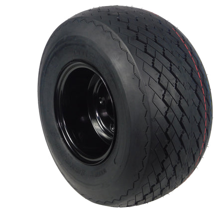MASSFX Single Wheel Tire Combo 18x8.5-8 Golf Cart Tire Black 4/4 Rim