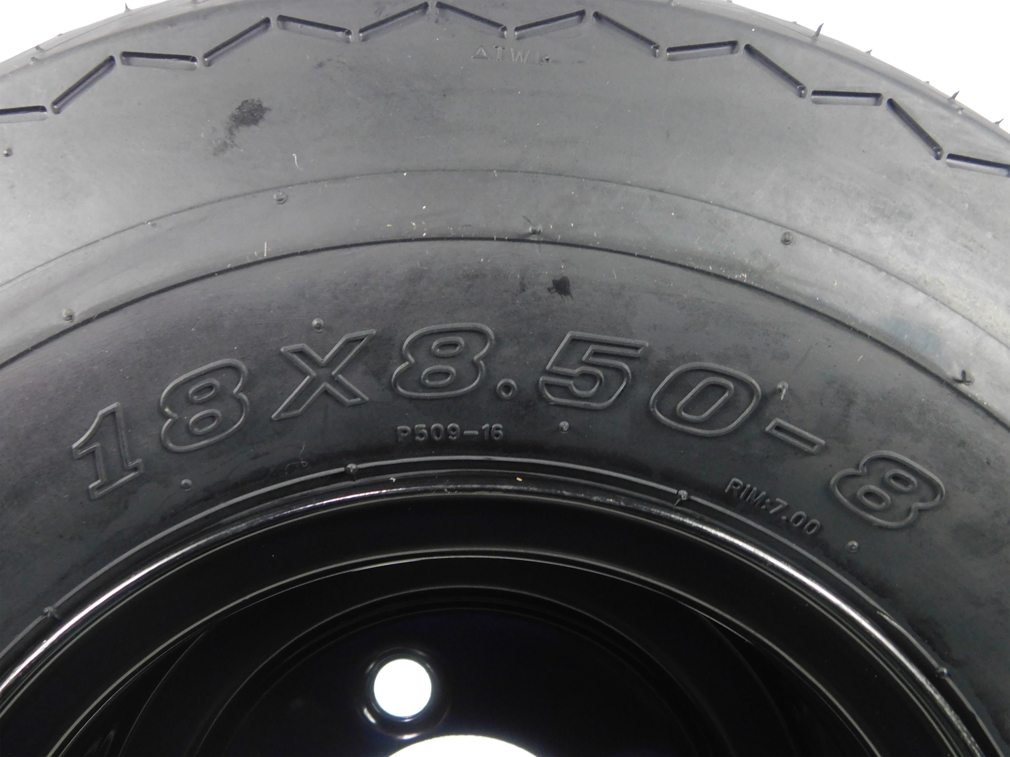 MASSFX Single Wheel Tire Combo 18x8.5-8 Golf Cart Tire Black 4/4 Rim