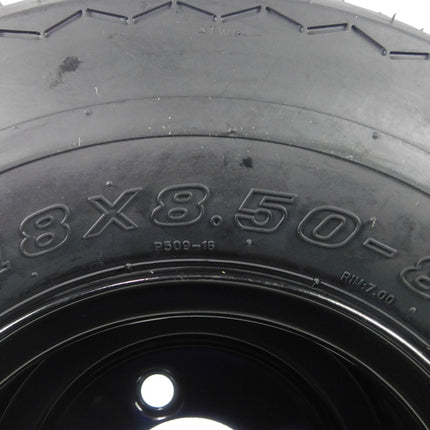 MASSFX Wheel Tire Combo 18x8.5-8 Golf Cart Tire Black 4/4 Rim 4-PACK
