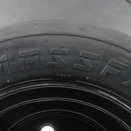 MASSFX Wheel Tire Combo 18x8.5-8 Golf Cart Tire Black 4/4 Rim 4-PACK