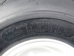 MASSFX Wheel and Tire Combo 18x8.5-8 Golf Cart Tire White 4/4 Rim