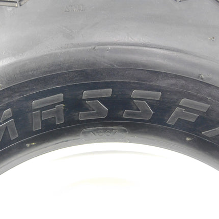 MASSFX Wheel and Tire Combo 18x8.5-8 Golf Cart Tire White 4/4 Rim