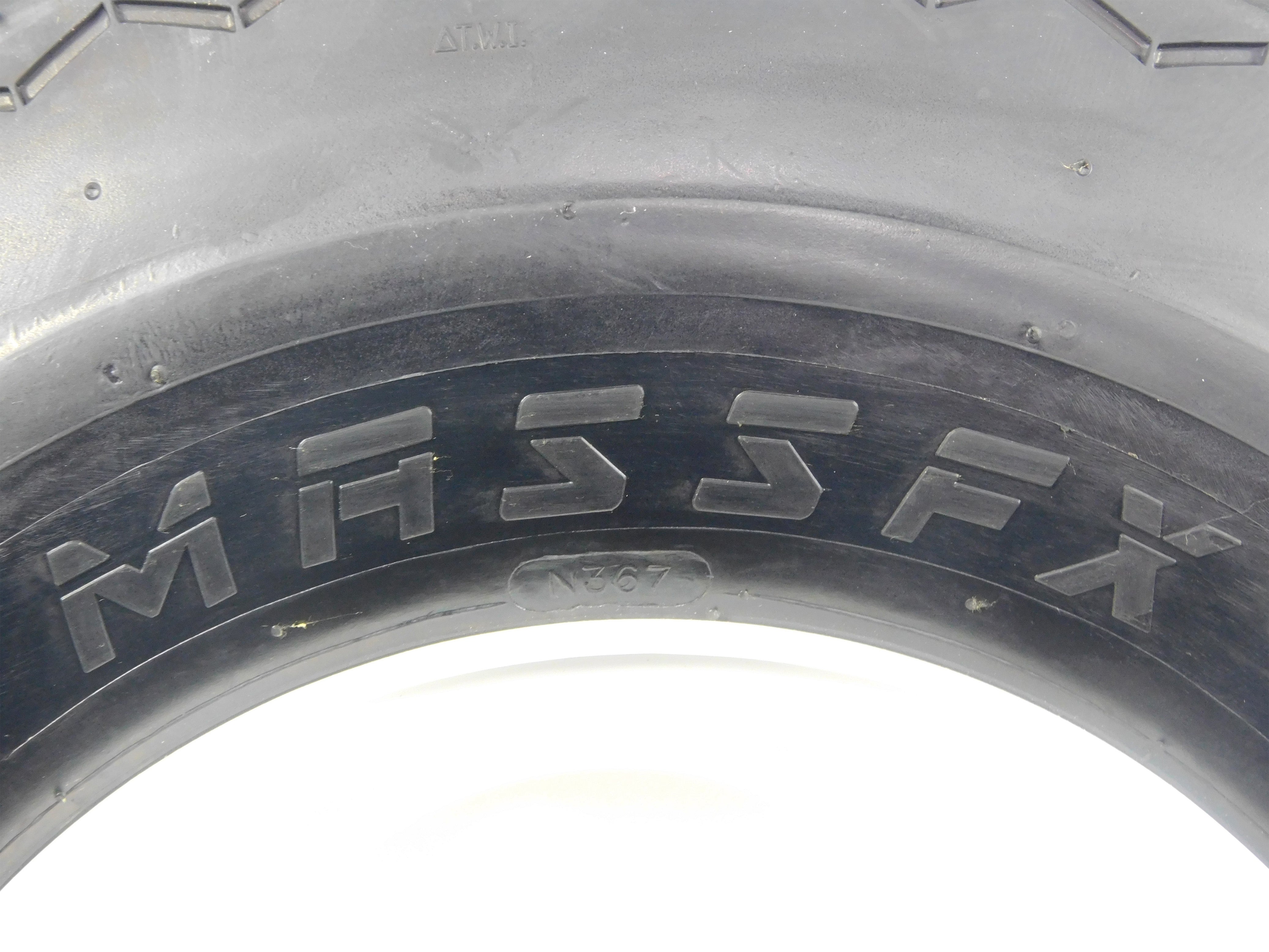 MASSFX Wheel and Tire Combo 18x8.5-8 Golf Cart Tire White 4/4 Rim