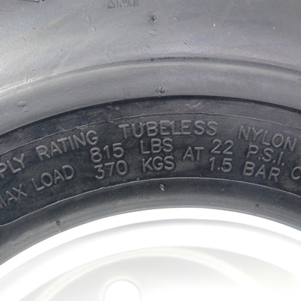 MASSFX Wheel Tire Combo 18x8.5-8 Golf Cart Tire White 4/4 Rim 2-PACK