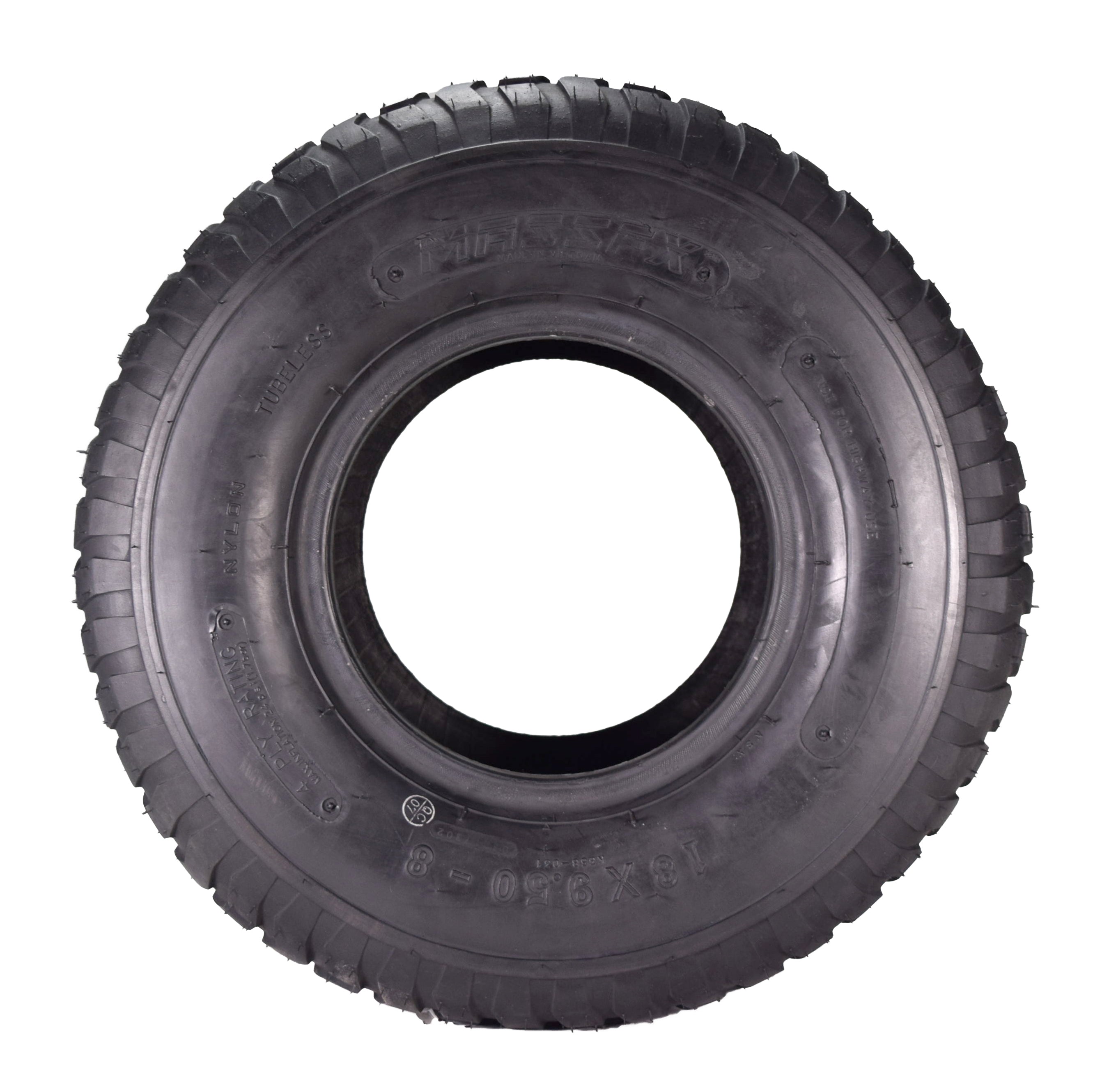 MASSFX 18x9.50-8 Lawn Mower Tires 4ply 4-Pack