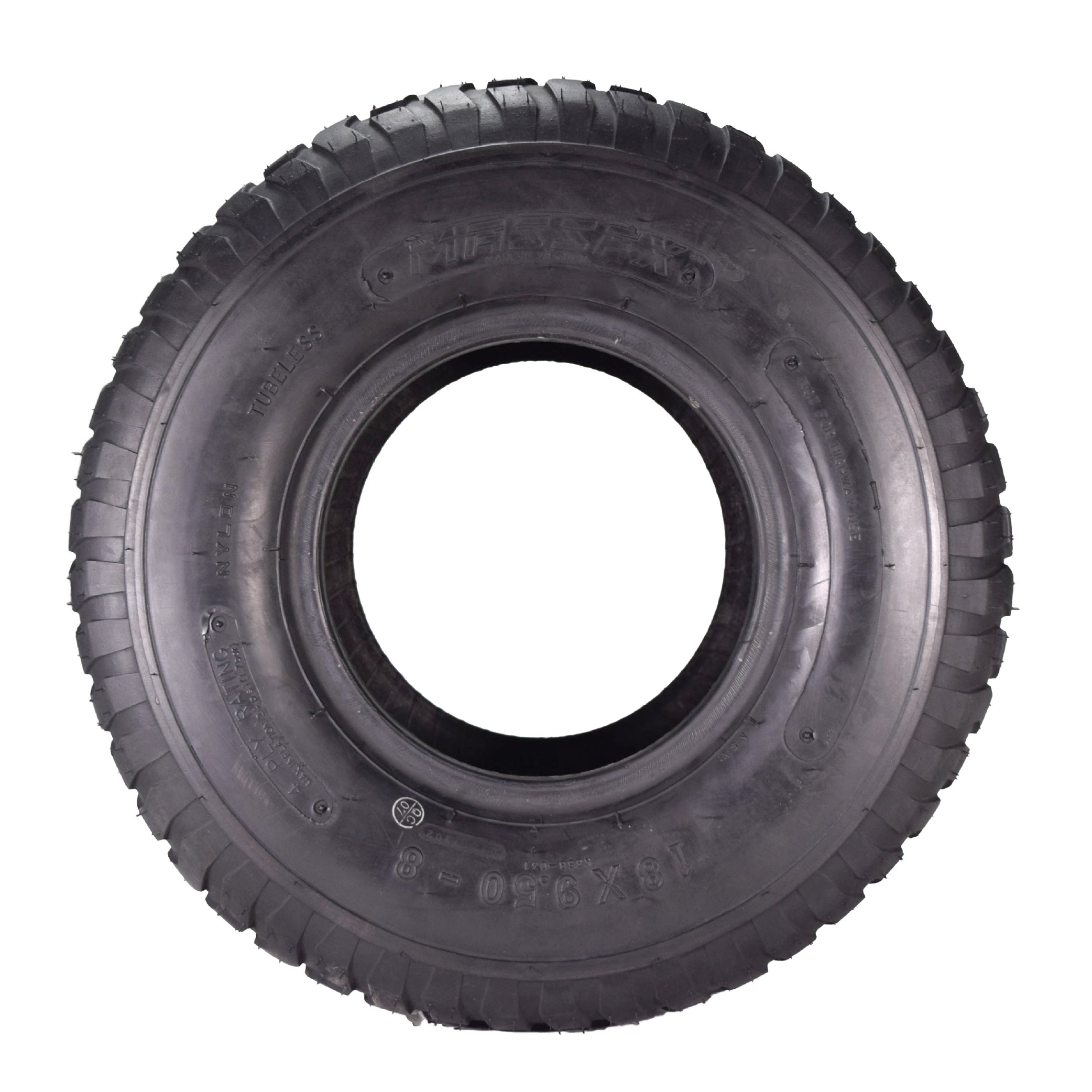 MASSFX 18x9.50-8 Turf Tires for golf carts and lawn mowers 4-Ply (4 Pack)