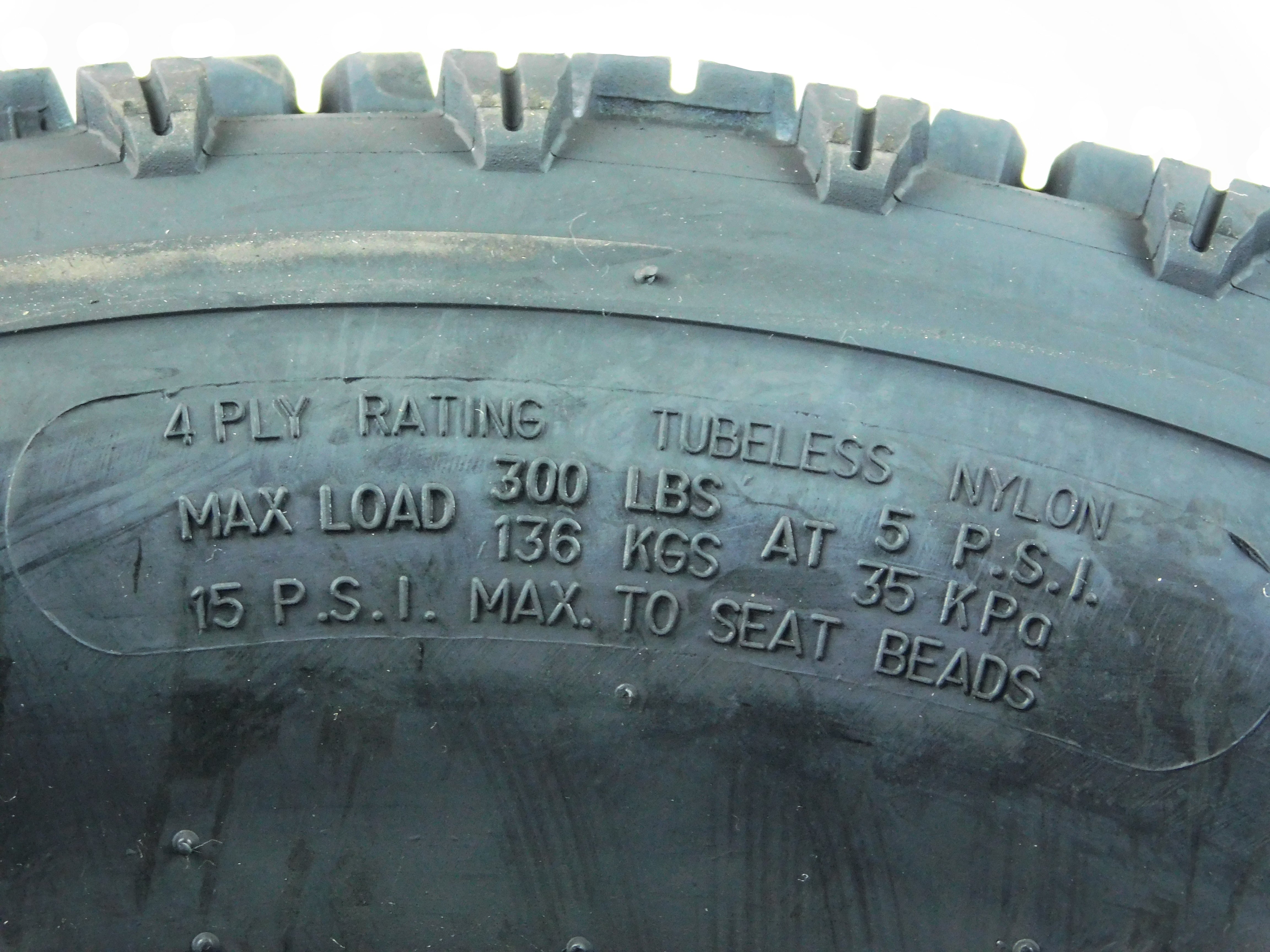 MASSFX MO221010 ATV MO Single Tire 22x10-10 Rear 4Ply