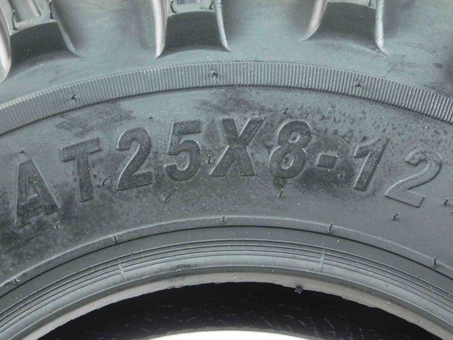 MASSFX ATV MS Tire 4 set 25x8-12 Front 25x10-12 Rear 6Ply