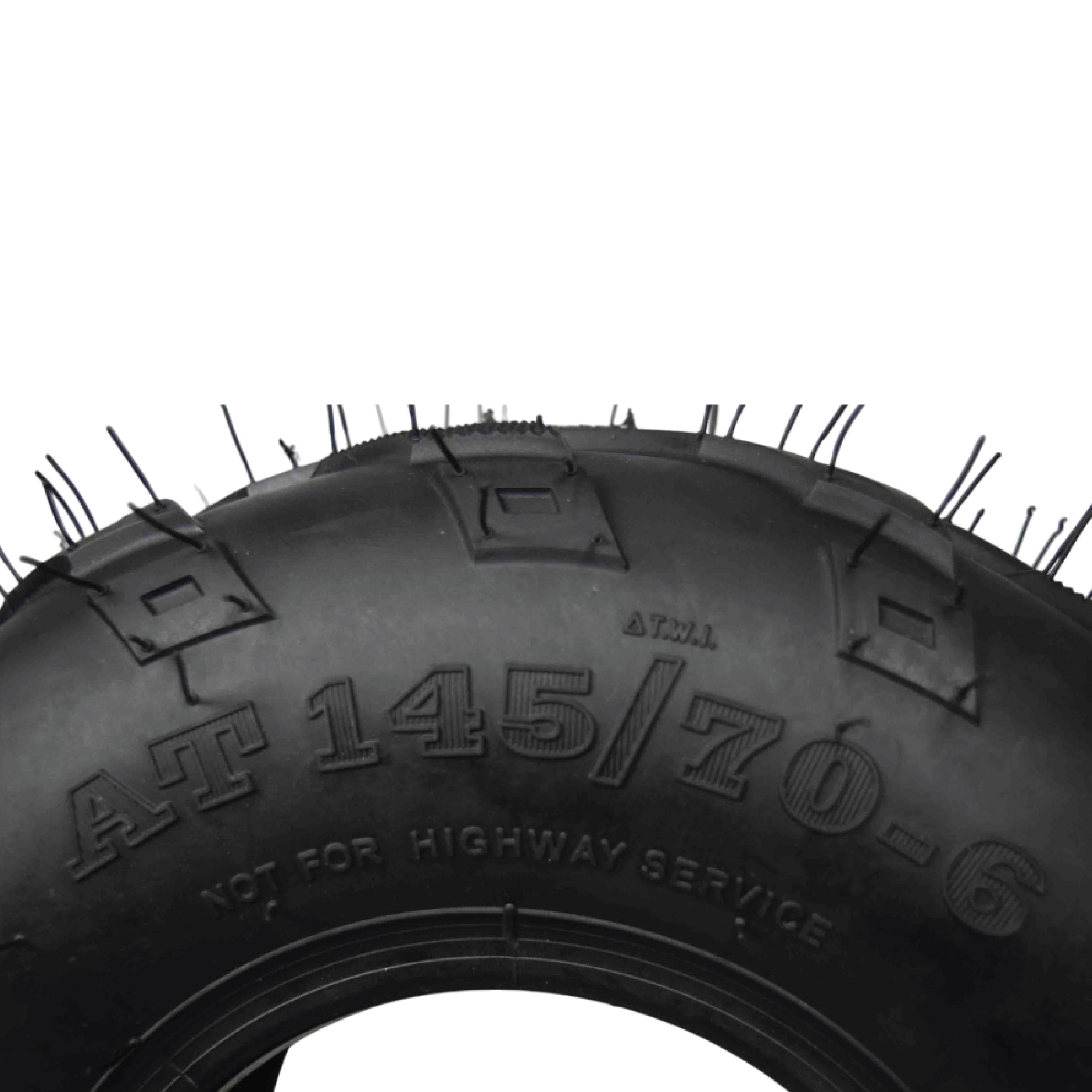 MASSFX 145/70-6 Tire for Go-Kart, Mini Bike, ATV, Lawn & Garden - 6-Ply