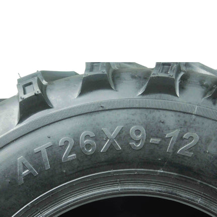 MASSFX 26x9-12 Front Tire for ATV, UTV, and SxS - 6-Ply with 1/2" Tread Depth
