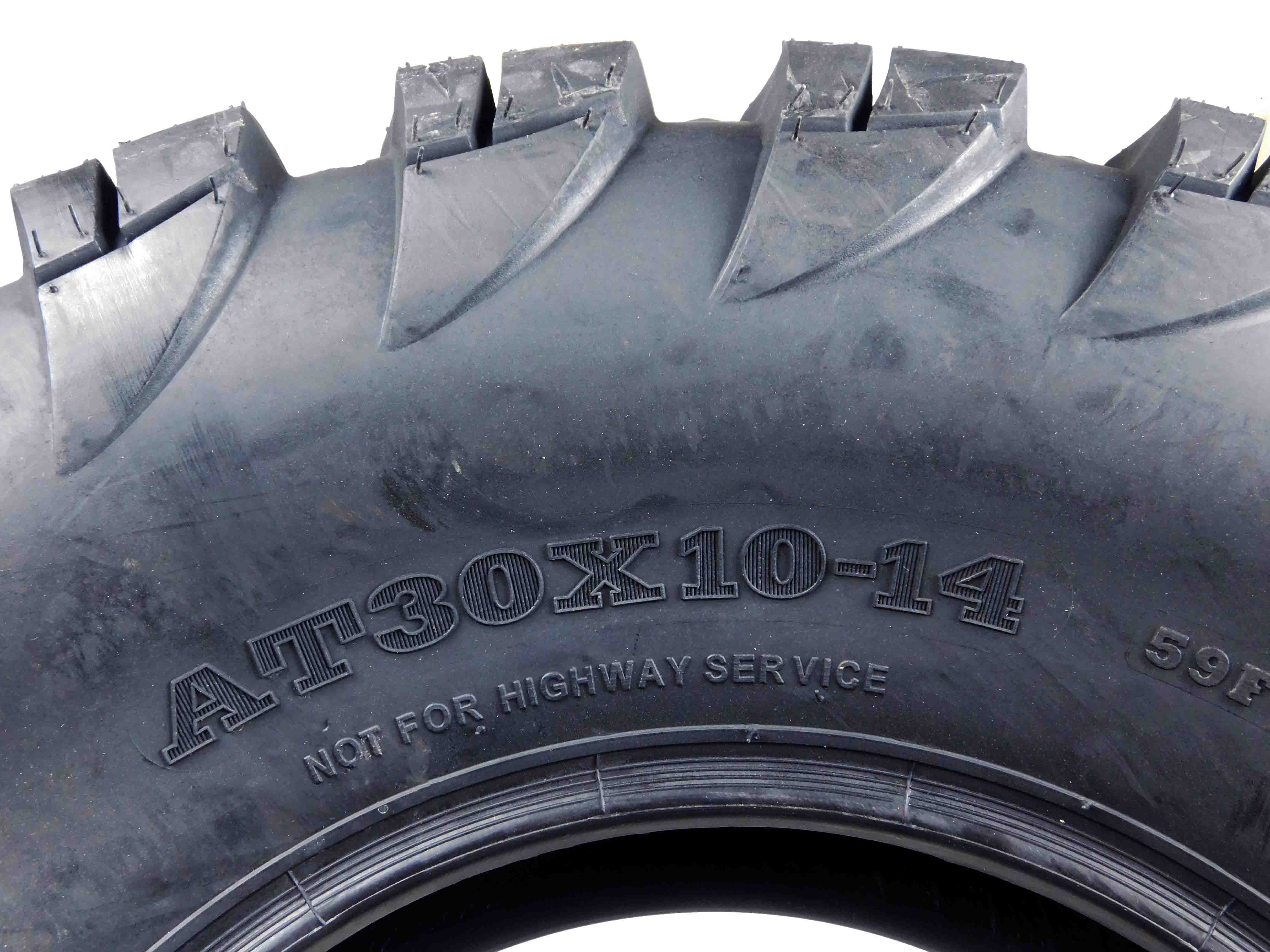 MASSFX 30x10-14 Single ATV Tire Durable 8 ply 30x10x14 30x10/14