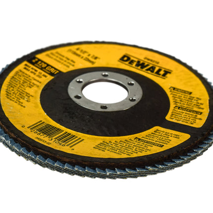 DeWalt 120g Type 29 High Performance Flap Disc, 4-1/2 in. x 7/8 in