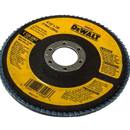 DeWalt 120g Type 29 High Performance Flap Disc, 4-1/2 in. x 7/8 in