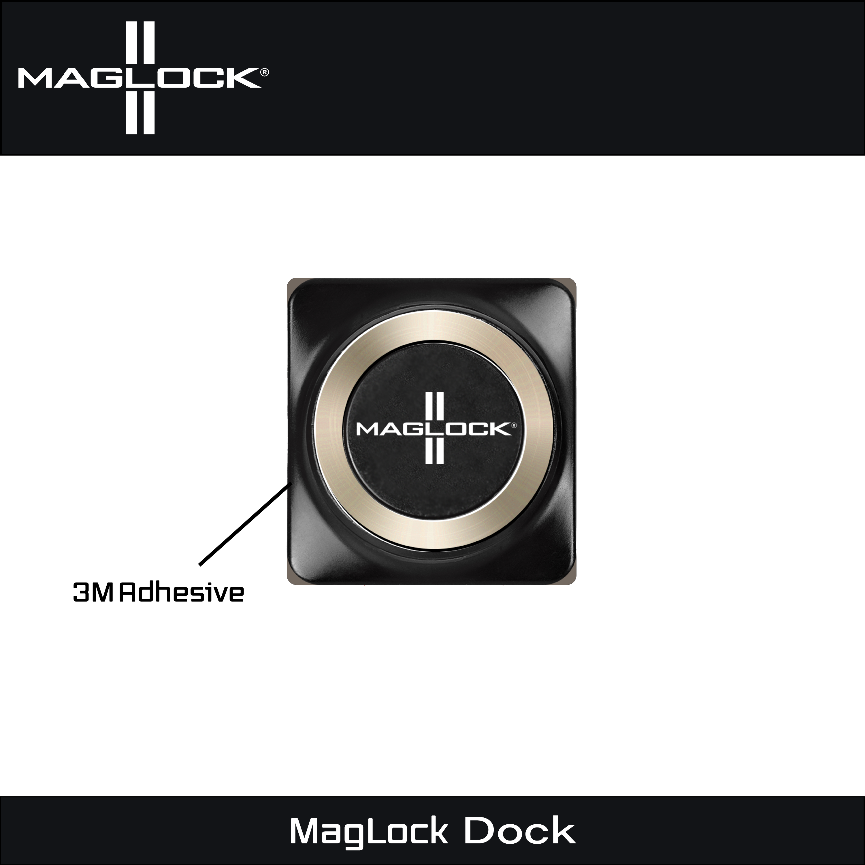 Maglock MLA-1005 2" X 2" Magnetic Air Hose End Roof Dock