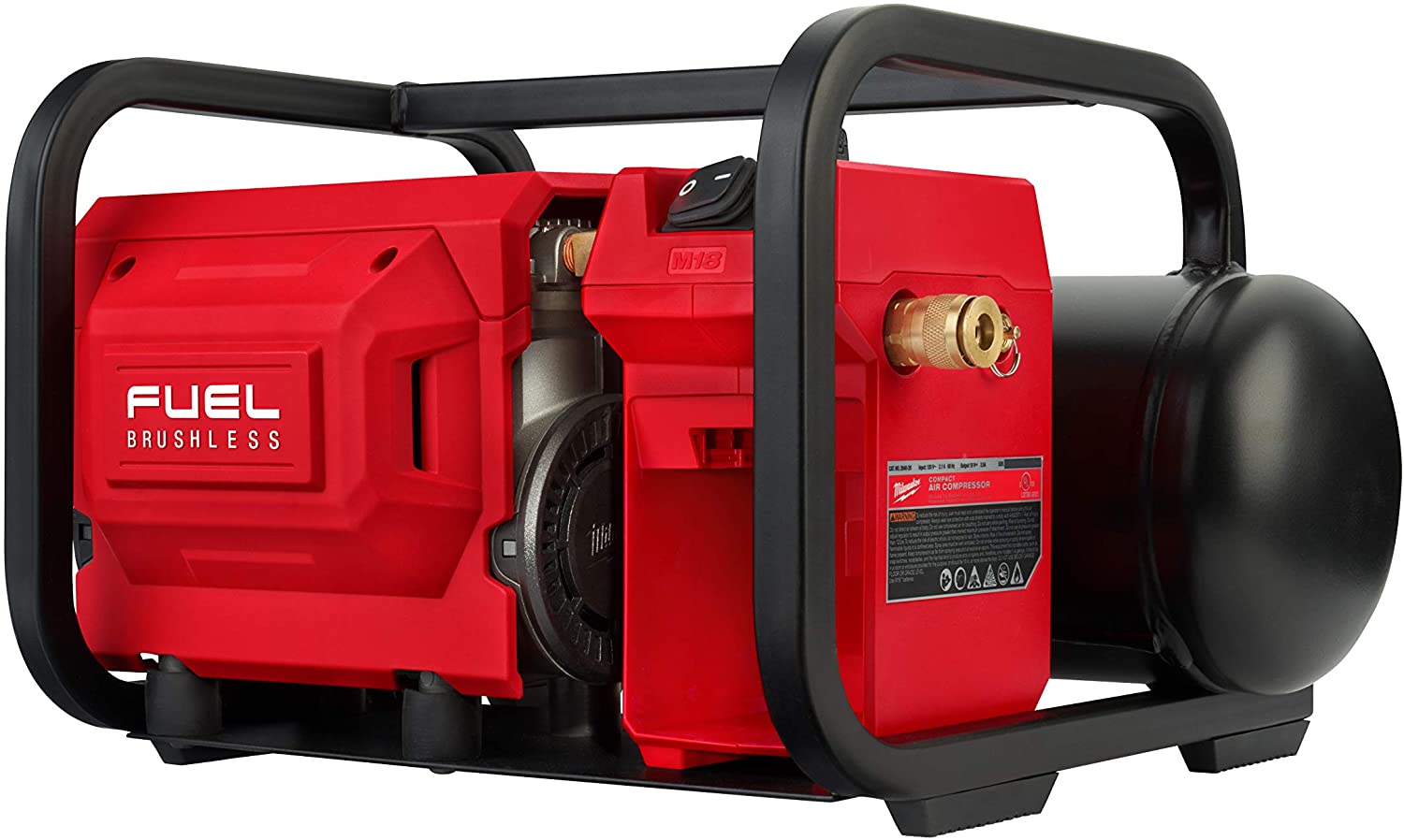 Milwaukee 2840-20 M18 FUEL 18-Volt Lithium-Ion Brushless Cordless 2 Gal. Electric Compact Quiet Compressor (Tool-Only)