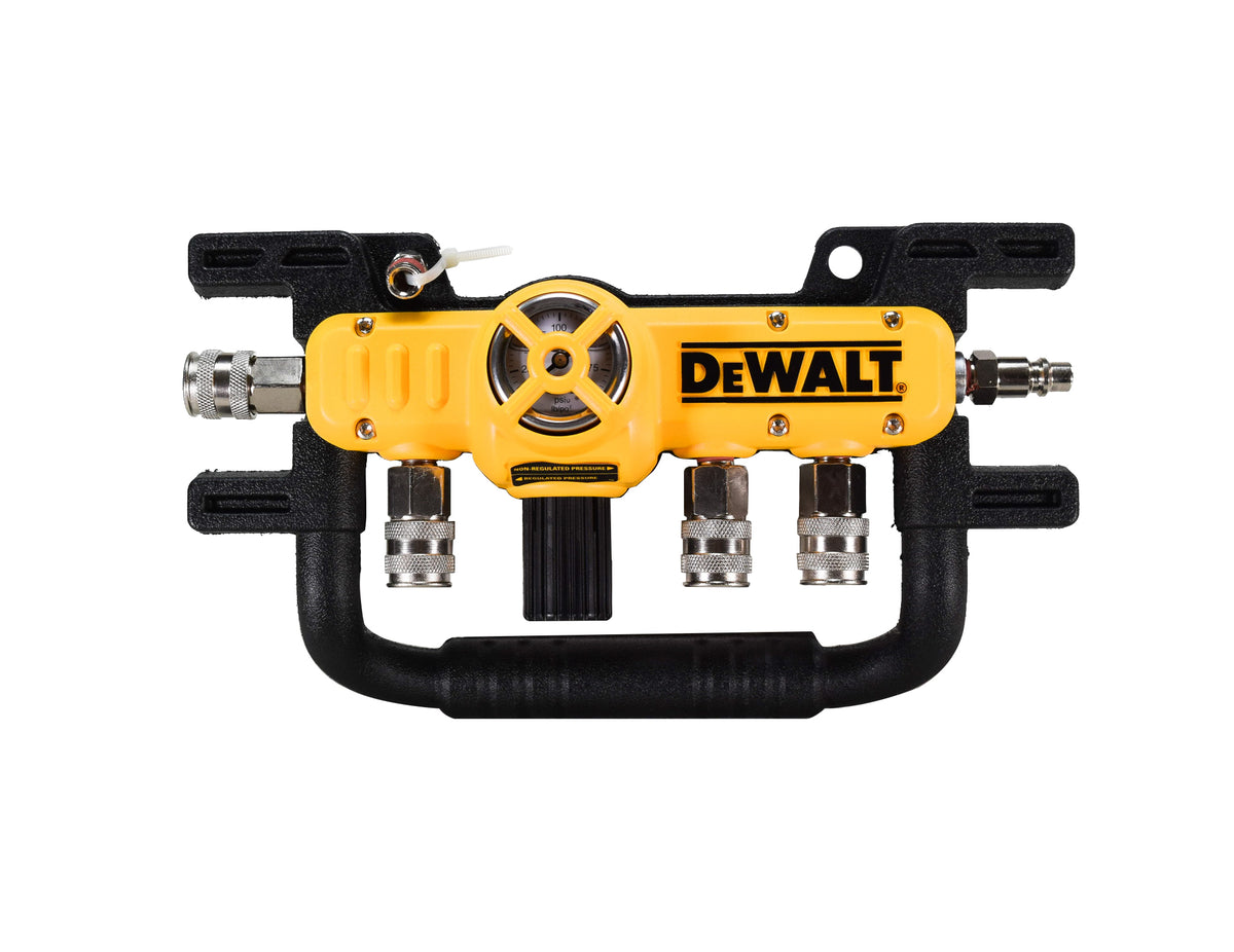 DeWalt D55040 Quadraport Air Line Splitter with Regulator and 1/4 in. Couplers