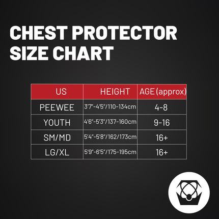 Atlas Charger PeeWee White -A1010-00-000 CE Certified Compatible Chest Protector with Wrap-Around Design for Young Riders in Motocross, BMX, and Extreme Sports