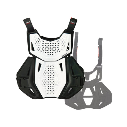 Atlas Charger Youth White Chest Protector (A1030-00-000)  CE Stoneshield Certified, Lightweight Youth Motocross & BMX Gear with Full Chest, Back, and Side Protection
