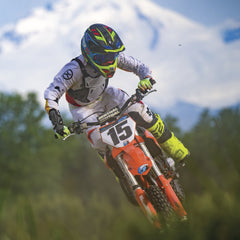 Atlas Charger Youth White Chest Protector (A1030-00-000)  CE Stoneshield Certified, Lightweight Youth Motocross & BMX Gear with Full Chest, Back, and Side Protection