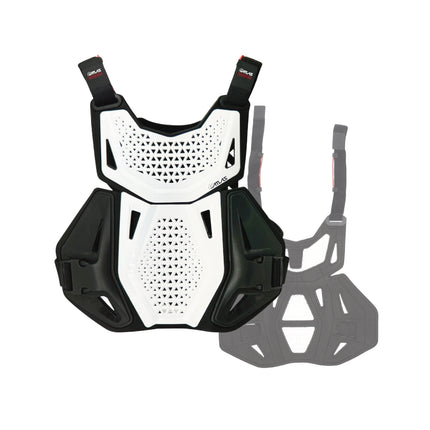 Atlas Charger Youth White Chest Protector (A1031-00-000) CE Level 1 Certified, Lightweight Motocross & BMX Youth Gear with Full Chest, Back, and Side Protection