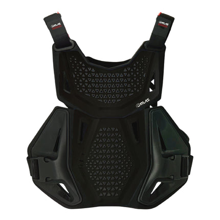 Atlas Charger Youth Black Chest Protector (A1031-01-000) CE Level 1 Certified, Lightweight Motocross & BMX Youth Gear with Full Chest, Back, and Side Protection