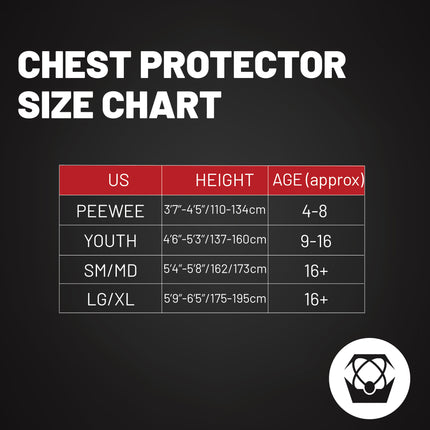 Atlas Charger Youth Black Chest Protector (A1031-01-000) CE Level 1 Certified, Lightweight Motocross & BMX Youth Gear with Full Chest, Back, and Side Protection
