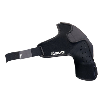 Atlas (A2050-01-010) Shoulder Brace Black, SM/MD, CE Certified, Reversible Design for Left or Right Shoulder, Adjustable Support for Sports and Injury Recovery